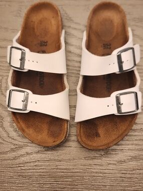 Birkenstock Arizona Kids Birko-Flor White Sandals
